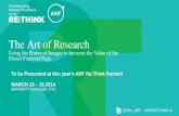 The Art of Research