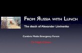 From Russia with Lunch - the Litvinienko Polonium Incident