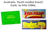 Youth market travel Australia - late 1970s & early 1980s