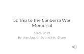 5c trip to the canberra war memorial