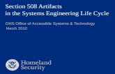 Section 508 Artifacts in the systems engineering life cycle 20100307 2030