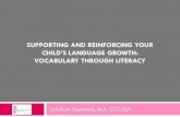 Supporting and reinforcing your child's language growth