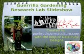 Guerrilla gardening research lab