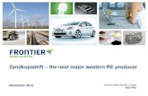 Frontier Corporate Presentation - Nov 2012