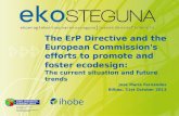 The ErP Directive and the European Commission's efforts to promote and foster ecodesign: The current situation and future trends