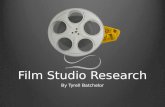 Film studio research