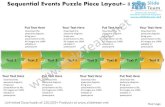 Sequential events puzzle piece layout 8 stages flowchart creator power point templates