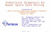 Zaptron, 1999 1 Industrial Diagnosis by Hyper Space Data ...