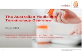 The Australian Medicines Terminology (AMT) and Electronic Medication Management