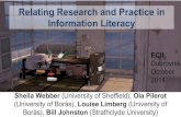 Relating Research and Practice in Information Literacy