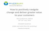 How to positively navigate change and deliver greater value to your customers - Health Libraries Group Conference July 2014