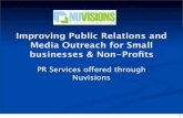 Improving Public Relations and Media Outreach for Small businesses & Non-Profits