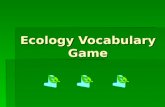 Ecology vocab