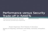 Performance security tradeoff in Robotic Mobile Wireless Ad hoc Networks