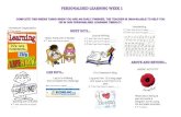 Personalised Learning Term 2