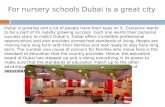 For nursery schools Dubai is a great city