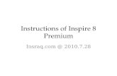 Instructions Of Inspire 8 Premium