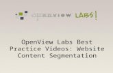 Website customer segmentation