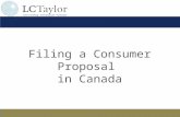 LCTaylor: Filing a Consumer Proposal in Canada
