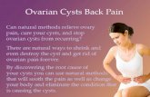 Ovarian Cysts Back Pain