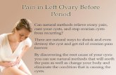 Pain In Left Ovary Before Period
