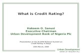 • Hakeem O. Sanusi, Executive Chairman, Urban Development ...