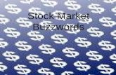 Stock Market Buzzwords