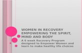 Women In Recovery Maslows Needs and Wants