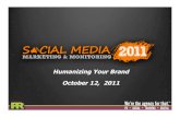 Humanizing Your Brand in Social Media - Social Media 2011