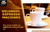 Delonghi espresso machines   for just $300 at allbestcoffeemakers