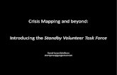 Crisismapping and Beyond: Introducing the Standby Task Force (SBTF)