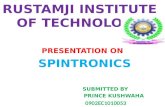presentation on spintronics by prince kushwaha