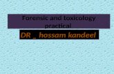 forensic and toxicology Practical