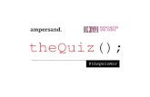 theQuiz(); from Ampersand Commerce & Manchester Girl Geeks 20/6/2012