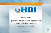 Hdi capital area october 2014 updates and presentations