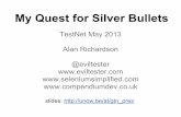 Keynote: My Quest for Silver Bullets