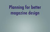 Planning for better magazine design