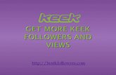 Get 100 followers on keek for free