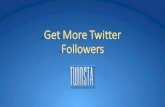 Increase twitter following
