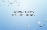 German idioms featuring drinks