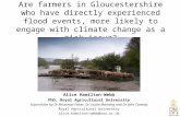Flooding Farming & Climate Change - Engagement of Gloucestershire Farmers