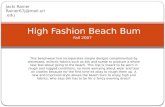 High Fashion Beach Bum 1