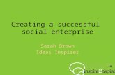 Create an ethical business or social enterprise which is successful over the long term