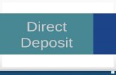 Direct deposit instructions presentation