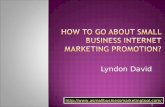 How to go about small business internet marketing promotion?