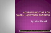 Advertising tips for handyman business