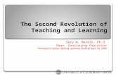 Second Revolution in Teaching and Learning by Gary W. Matkin, UCI