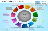 Display pie chart  process 11 stages powerpoint presentation slides and ppt templates