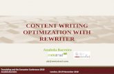 Content Writing Optimization with ReWriter