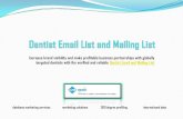 Dentist email-list-and-mailinglist